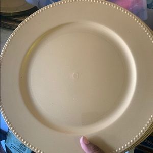 Gold charger plates 2 for $1